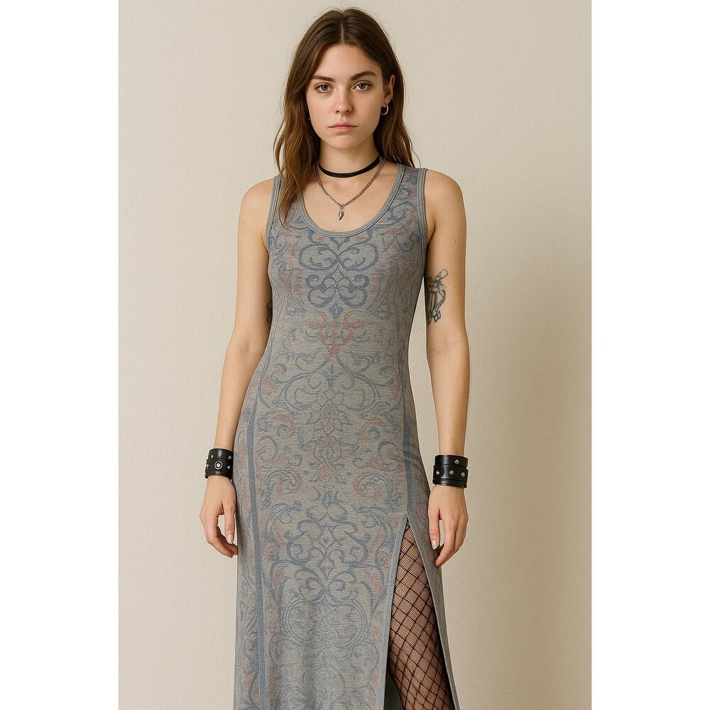 y2k‎ women maxi dress medium fairy grunge whimsigoth skater affliction style